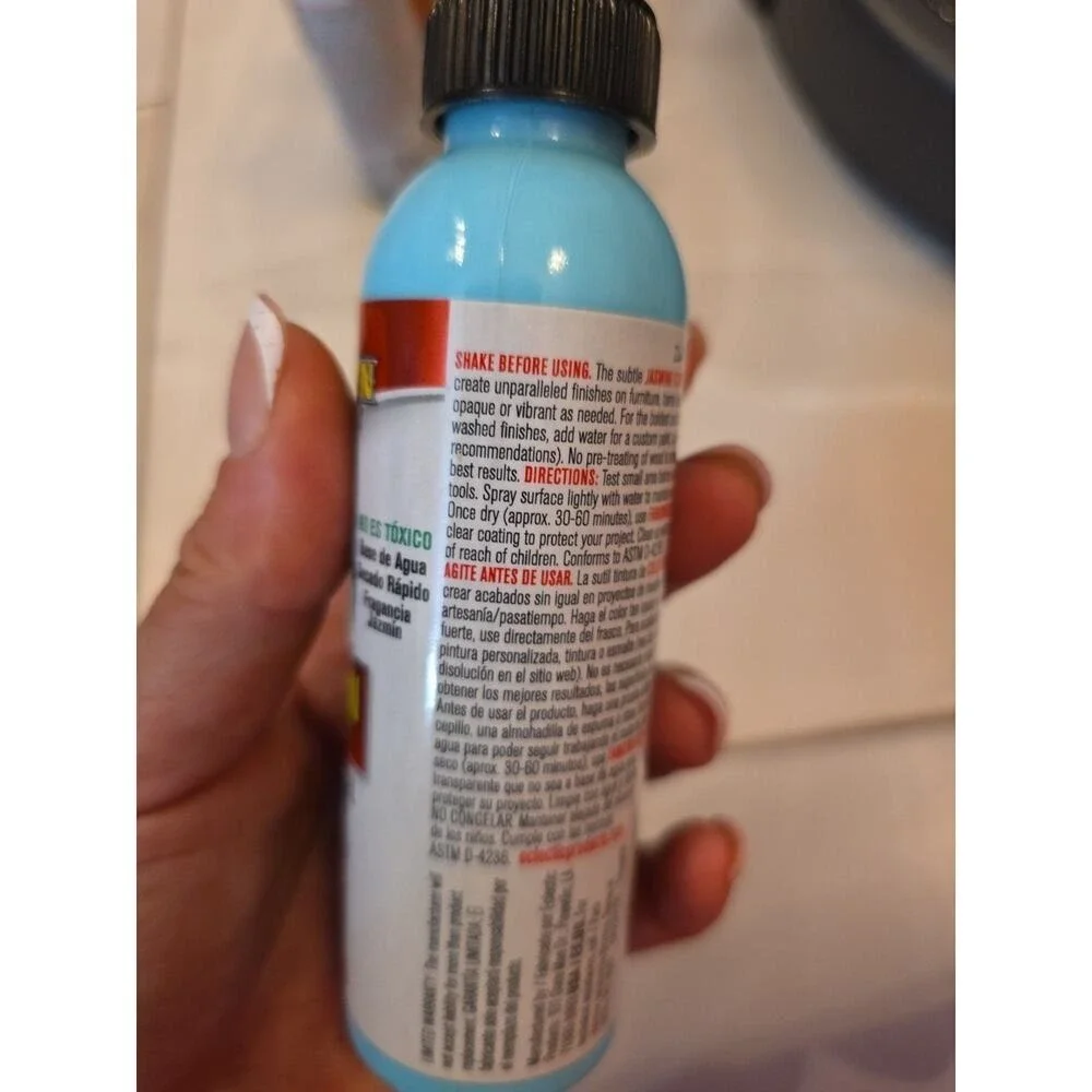 Gel Stain and‎ Glaze, Dragon's Belly 4.0 FL OZ Bottle, Blue 0422015C 19aw09 D4
